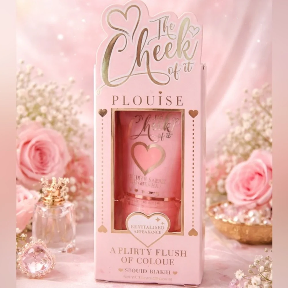 💗 P. Louise “The Cheek Of It” Liquid Blush – Cutie Cake | Flirty Flush Glow 💗